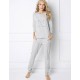 Пижама с брюками Aruelle SWEET BEAR GREY, Цвет: серый, Размеры: M