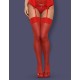 Чулки Obsessive S800 STOCKINGS красный, Цвет: красный, Размеры: S/M