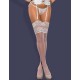 Чулки Obsessive S803 STOCKINGS, Цвет: белый, Размеры: S/M