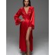 Длинный шёлковый пеньюар Mia-Amore MERLOT 4749 красный, Цвет: красный, Размеры: 2XL/3XL