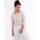 Женская пижама из хлопка Sensis MILANI, Цвет: бежевый, Размеры: S