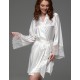 Халат из шёлка и кружева Mia-Amore ADELAIDA 4703 белый, Цвет: белый, Размеры: L/XL