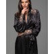 Халат с кружевными манжетами Mia-Amore ADELAIDA 4708 черный, Цвет: черный, Размеры: 2XL/3XL