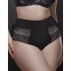 Высокие трусы слипы Mioocchi AMANDA 8441 nero, Цвет: nero (черный), Размеры: 2XL