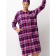Длинная фланелевая рубашка Key LND 490, Цвет: фиолетовый, Размеры: 4XL