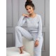 Хлопковая пижама с брюками Sensis JADE, Цвет: серый, Размеры: L/XL