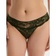 Трусики слипы кружевные Esotiq 43636 KAVI тёмно-зелёный, Цвет: тёмно-зелёный, Размеры: S