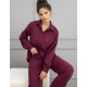 Пижама из хлопкового муслина Sensis COLETTE, Цвет: бордовый, Размеры: M