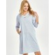 Ночная сорочка Taro 3449/3464 DEBORA, Цвет: голубой, Размеры: L Ночная сорочка Taro 3449/3464 DEBORA, Цвет: голубой, Размеры: L