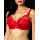 Бюстгальтер тонкий поролон Albina L CAROLINA 8084 красный, Цвет: красный, Размеры: 85F