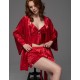 Атласный комплект-тройка Mia-Amore LEONA 2234 красный, Цвет: красный, Размеры: 2XL
