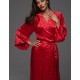 Длинный запашной пеньюар Mia-Amore LEONA 2239 красный, Цвет: красный, Размеры: 2XL/3XL
