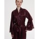 Длинный шёлковый халат Mia-Amore LILIROSE 4599 винный, Цвет: винный, Размеры: 2XL/3XL