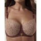 Бюстгальтер мягкий балконет Kinga LIV II 1212-SC, Цвет: шоколадный, Размеры: 75B