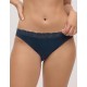 Трусы бразилиана с кружевом Ysabel Mora 10764 тёмно-синий, Цвет: тёмно-синий, Размеры: M