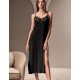 Длинная сорочка из вискозы Lormar BROADWAY 633803CO nero, Цвет: nero (черный), Размеры: M