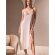 Длинная сорочка из вискозы Lormar BROADWAY 633803CO talco, Цвет: talco (пудровый), Размеры: M