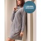 Трикотажный халат на молнии Lormar MOHAIR 673904LU laguna, Цвет: laguna (бирюзовый), Размеры: S/M