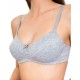 Бюстгальтер мягкий хлопковый без косточек Sielei NATURAL COTTON 1440 grigio melange, Цвет: grigio melange, Размеры: 75C