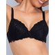 Кружевной бюстгальтер пуш-ап без каркасов Sielei WONDER LACE 2446 nero, Цвет: nero (черный), Размеры: 75B