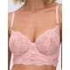 Кружевное бюстье Alles POWDER WHISPER M longline pink, Цвет: розовый, Размеры: 70E