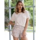 Женская пижама с шортами Sensis DAHLIA, Цвет: экрю, Размеры: M