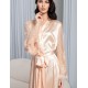 Натуральный шелковый халат Mia-Amore MARJORY 3969 персик, Цвет: персик, Размеры: 2XL/3XL