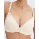 Бюстгальтер пуш-ап без косточек Alles PURE ROMANTIC super P-UP vanilla, Цвет: кремовый, Размеры: 65C