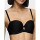 Гладкий бюстгальтер бандо Triumph PURE MICRO WDP чёрный, Цвет: чёрный, Размеры: 70B