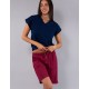 Хлопковый комплект с шортами Sielei CITY CI19 blu/ciliegia, Цвет: blu/ciliegia (синий/бордо), Размеры: 2XL