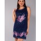Короткая сорочка из хлопка Sielei FASHION SUMMER SU42 blu, Цвет: blu (синий), Размеры: L