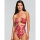 Слитный купальник с вырезом Cosita Linda CLM26051 RAINFOREST RADIANCE, Цвет: мульти, Размеры: M