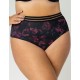 Трусы высокие Kris Line BLOSSOM briefs high waist, Цвет: черный+сиреневый, Размеры: XL