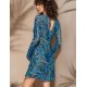 Туника из микросетки Mia-Amore TROPICAL ISLAND 2361, Цвет: синий, Размеры: 2XL