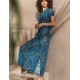 Длинное платье-туника Mia-Amore TROPICAL ISLAND 2364, Цвет: синий, Размеры: 2XL