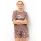 Хлопковый комплект с шортами Very Neat ПУДЕЛЬ Е20195 капучино/пудель, Цвет: капучино/пудель, Размеры: XL