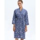 Халат из хлопка Very Neat РАКУШКИ Е50033, Цвет: тёмно-синий, Размеры: XL