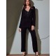 Пижама из вискозы и кружева Lormar CHANSON 654129LU nero, Цвет: nero (черный), Размеры: S