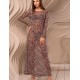 Длинная туника с рукавом Mia-Amore BEVERLY 2398 бежевый, Цвет: бежевый, Размеры: 2XL