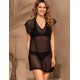 Туника из эластичной сетки Mia-Amore FORTUNATA 5663 черный, Цвет: черный, Размеры: 2XL/3XL