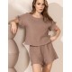 Комплект из хлопкового муслина Mia-Amore NANCY 6033 шоколадный, Цвет: шоколадный, Размеры: L