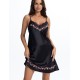 Короткая сорочка с вышивкой Mia-Amore VALENSIA 3260 черный, Цвет: черный, Размеры: 2XL