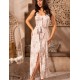 Длинное платье на пуговицах Mia-Amore TELMA 5783, Цвет: латте, Размеры: L