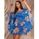 Туника пляжная свободная Mia-Amore ANTIGUA 2174, Цвет: синий, Размеры: L/XL
