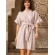 Хлопковый запашной халат Mia-Amore AMBER 5793, Цвет: бежевый, Размеры: S/M