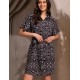 Короткое платье-рубашка Mia-Amore MACARENA 5691, Цвет: темно-синий, Размеры: L