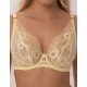Кружевной бюстгальтер бралетт Subtille YASMIN YELLOW soft bralette, Цвет: желтый, Размеры: 75E