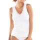 Хлопковая майка V-вырез Sielei NATURAL COTTON 1436 bianco, Цвет: bianco (белый), Размеры: XS