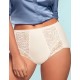 Высокие трусы с кружевом Janira BELLA BEST COMFORT 1032131 CAREY nacar, Цвет: nacar (крем), Размеры: XL
