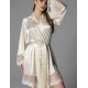 Шелковый халат кимоно Mia-Amore ANABELLA 4823 сливочный, Цвет: сливочный, Размеры: 2XL/3XL